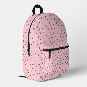 Sac À Dos Imprimé Imprimé Fraise Rose Mignon Esthétique Enfants Écol