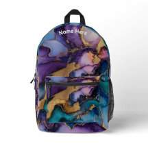 Imprimé partout Agate violette personnalisée avec 