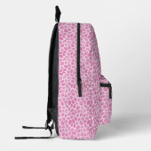 Sac À Dos Imprimé Imprimer Giraffe rose mignonne | Monogramme (Gauche)