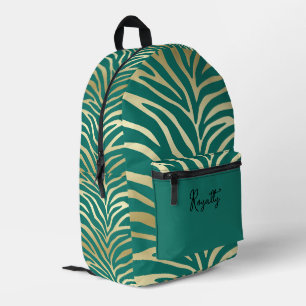 Sac À Dos Imprimé Imprimer Safari Turquoise
