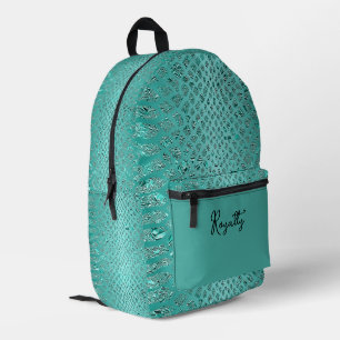 Sac À Dos Imprimé Imprimer Safari Turquoise