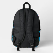 Sac À Dos Imprimé Incroyable Art Moderne Bleu / Noir (Verso)