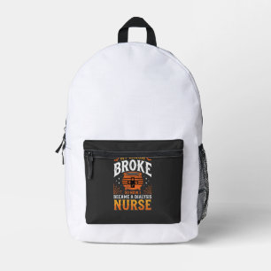 Sac À Dos Imprimé Infirmière de dialyse Halloween Balai Cassa Design