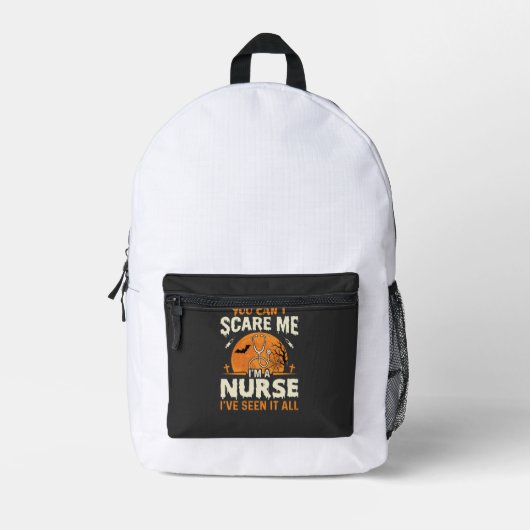 Sac À Dos Imprimé Infirmière d'Halloween Fais-moi peur (Recto)