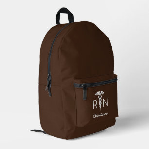 Sac À Dos Imprimé Infirmière inscrite à la RN Brown