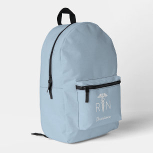 Sac À Dos Imprimé Infirmière inscrite à la RN sur mesure Pastel Blue