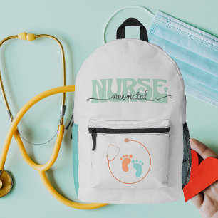 Sac À Dos Imprimé Infirmière néonatale Nom Médicale personnalisé sur
