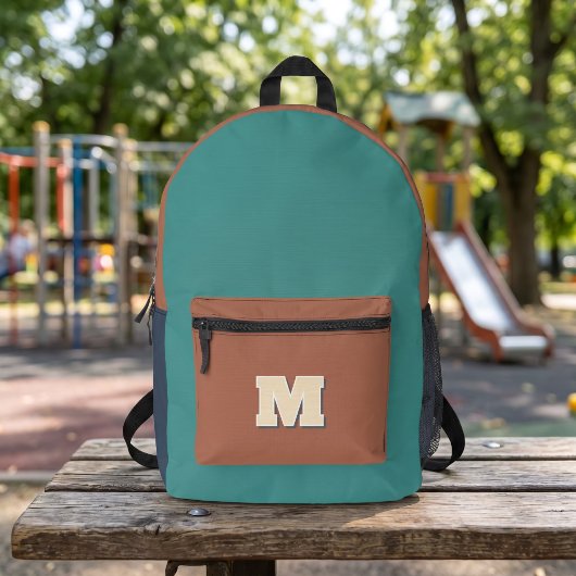 Sac À Dos Imprimé Initiale multicolore monogramme