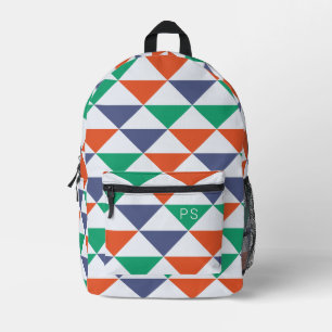 Sac À Dos Imprimé Initiales de monogramme coloré design
