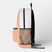 Sac À Dos Imprimé Initiales de monogramme moderne personnalisées Bla (Droite)