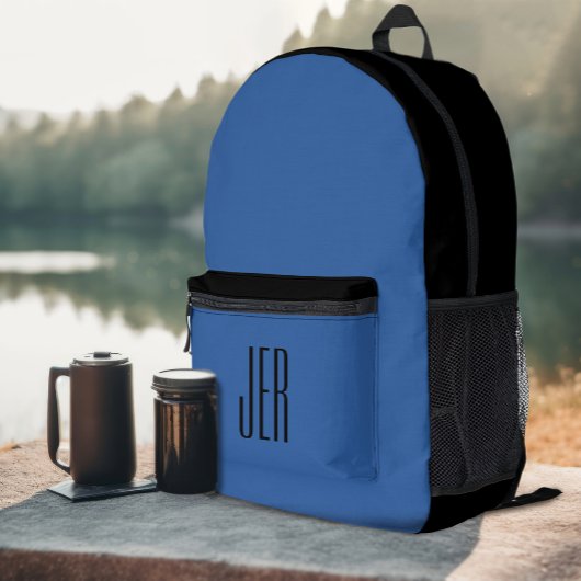 Sac À Dos Imprimé Initiales de monogramme moderne personnalisées Noi