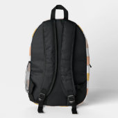 Sac À Dos Imprimé Initiales Monogramme Damier Peche Tendance (Verso)
