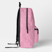 Sac À Dos Imprimé Initiales Monogrammes Pneuka Rose Cute Girly (Gauche)