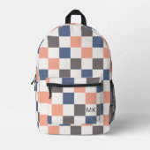 Sac À Dos Imprimé Initiales Monogrammes pour tableau de contrôle pou (Recto)