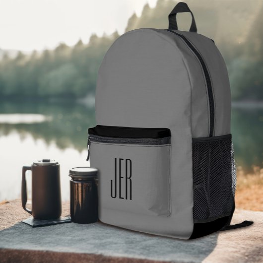 Sac À Dos Imprimé Initiales monographiques modernes personnalisées G