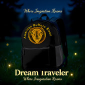 Sac À Dos Imprimé Intricate Bison Buffalo Head Illustration