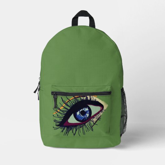 Sac À Dos Imprimé iPhone 8/7 Œil Bleu, Presque Invisible (Recto)