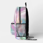 Sac À Dos Imprimé Iridescente Design, Personnaliser le nom du script (Droite)