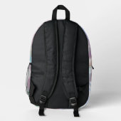 Sac À Dos Imprimé Iridescente Design, Personnaliser le nom du script (Verso)