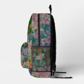 Sac À Dos Imprimé Iris Jardin Monet Giverny fleurs (Droite)