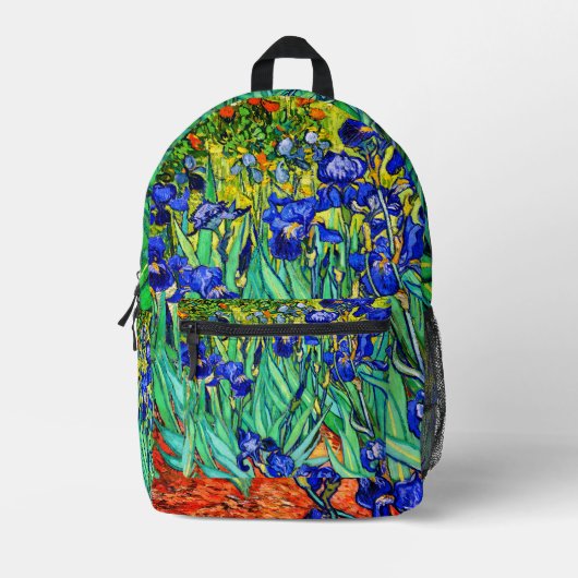 Sac À Dos Imprimé Irises by Vincent Van Gogh (Recto)