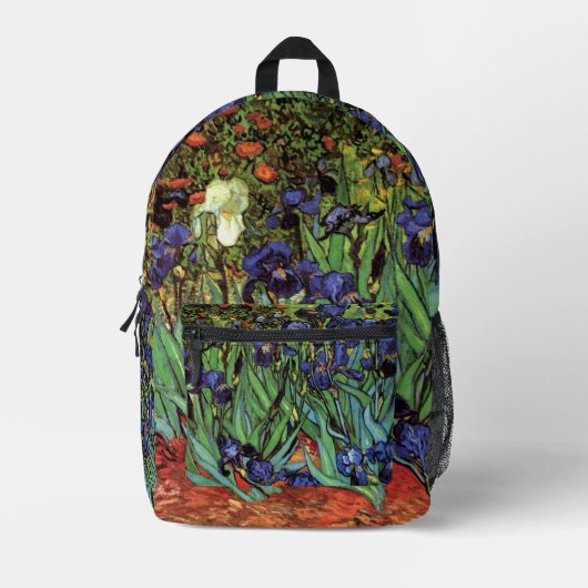 Sac À Dos Imprimé Irises par Vincent van Gogh (Recto)