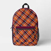 Sac À Dos Imprimé 'Irish Tartan' Pattern Backpack  (Recto)