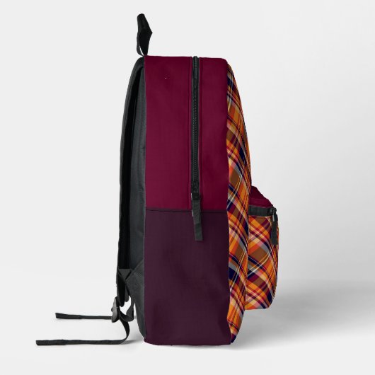 Sac À Dos Imprimé 'Irish Tartan' Pattern Backpack (Gauche)