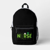 Sac À Dos Imprimé Irlandais Infirmière Stethoscope Scrub Patricks jo (Recto)