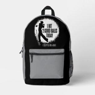 Sac À Dos Imprimé J'ai frappé 2 bonnes balles aujourd'hui - golf drô