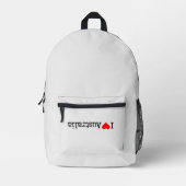 Sac À Dos Imprimé J'aime l'Australie (Recto)