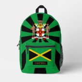 Sac À Dos Imprimé Jamaïcain, jamaïcain, drapeau mode / Patriotes (Recto)