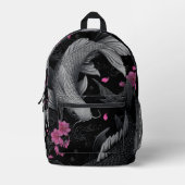 Sac À Dos Imprimé Japonais Koi Fish mode foncé (Recto)