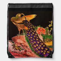 Sac à dos IMPRIMÉ JAPONAIS PEACOCK