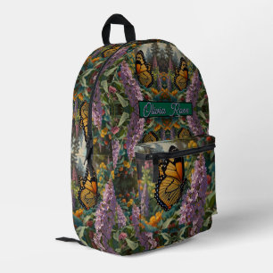 Sac À Dos Imprimé Jardin de fleurs sauvages pastel élégant avec papi