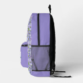 Sac À Dos Imprimé Jardin de pensées violettes (Droite)
