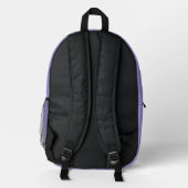 Sac À Dos Imprimé Jardin de pensées violettes (Verso)