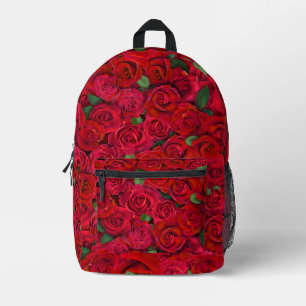 Sac À Dos Imprimé Jardin de roses rouges motif floral romantique san
