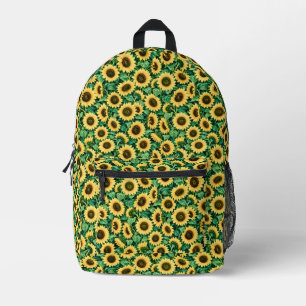 Sac À Dos Imprimé Jardin de Tournesols Dorés
