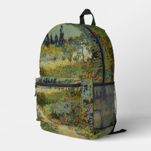 Sac À Dos Imprimé Jardin de Van Gogh à Arles Impressionniste Floral