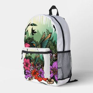Sac À Dos Imprimé Jardin des colibris