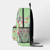 Sac À Dos Imprimé Jardin Éclectique Enchantant : Beauté Florale Dive (Droite)