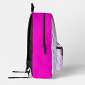 Sac À Dos Imprimé Jardin enchanté Abstrait rose blanc (Gauche)