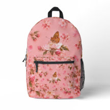 Jardin Floral Papillon Rose