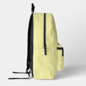 Sac À Dos Imprimé Jaune Monogrammé Moderne Minimal Trendy Chic (Gauche)