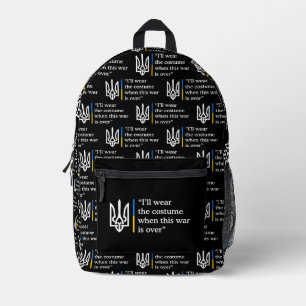 Sac À Dos Imprimé Je porterai le costume quand cette guerre sera fin
