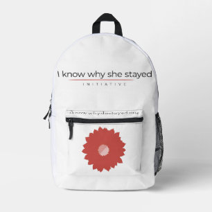 Sac À Dos Imprimé Je sais pourquoi elle est restée Sac Imprimé Coupé