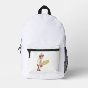 Sac À Dos Imprimé je suis fraîche et prête à travailler