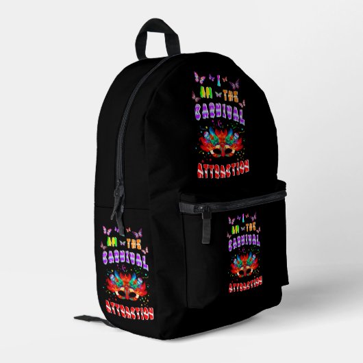 Sac À Dos Imprimé Je Suis L'Attraction Du Carnaval (Coin arrière gauche)