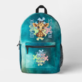 Sac À Dos Imprimé Je suis né unique - conception de girafe mignonne (Recto)